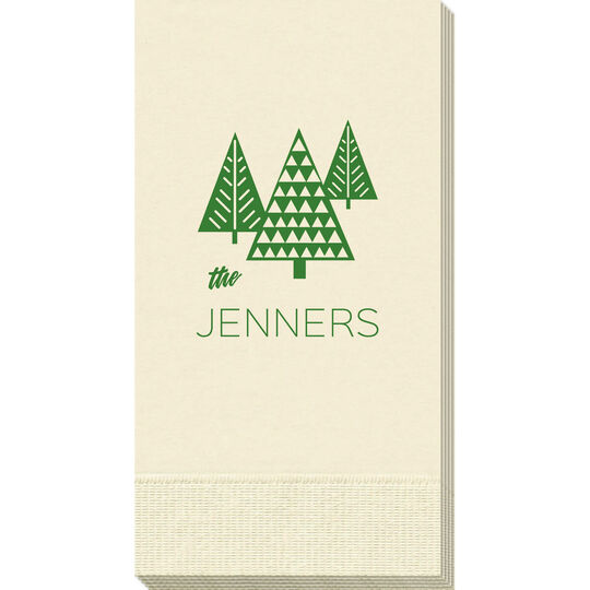 Modern Trees Guest Towels